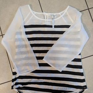 Lauren Conrad Striped Blouse